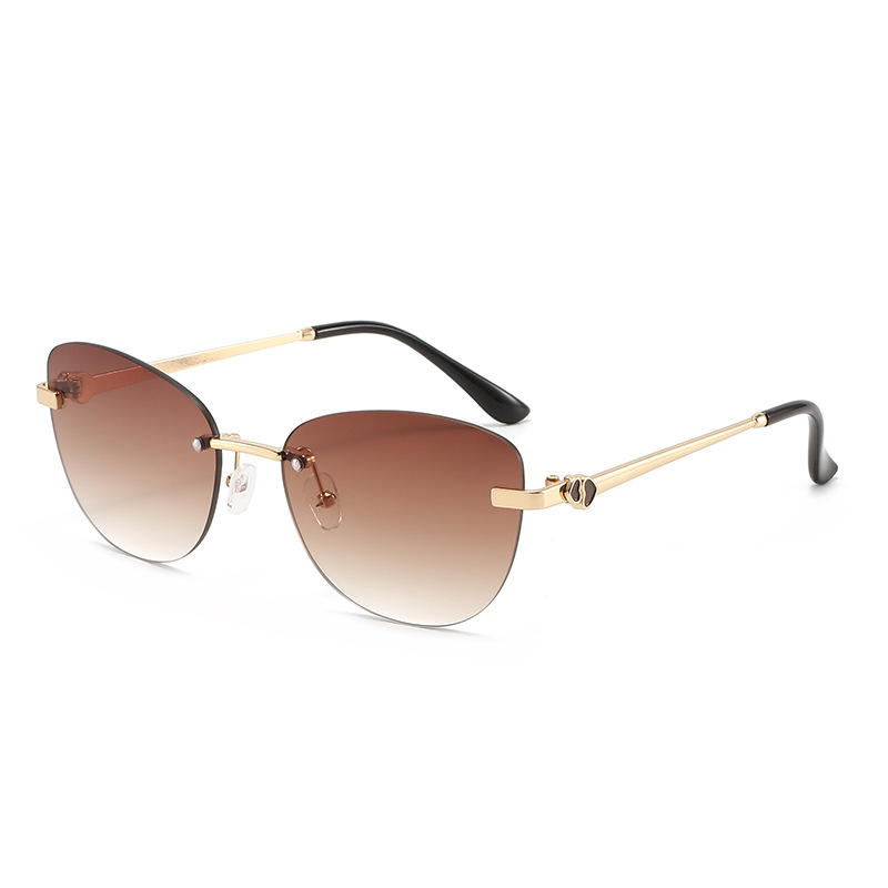 Street Fashion Photoshoot - Nouvelles Lunettes de Soleil Ovales Sans