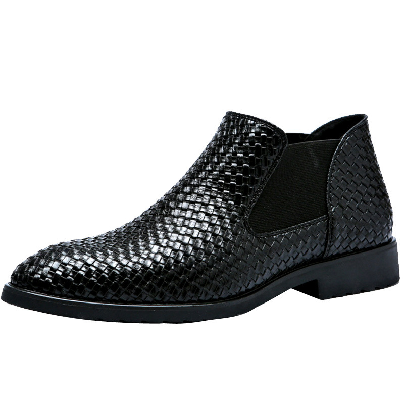 Street Fashion Europe - Bottines Chelsea pour hommes, chaussures montantes,