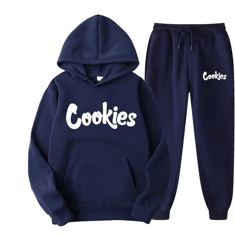 Street Fashion Brand Logo - Ensemble 2 pièces décontracté à capuche,