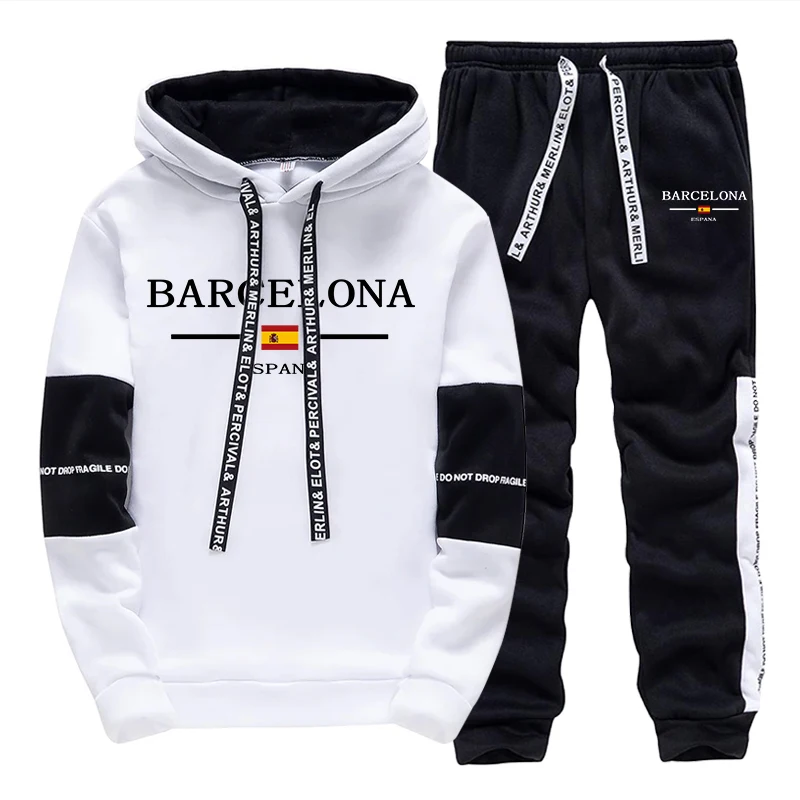 Street Fashion Barcelona - Ensemble de survêtement décontracté sportif pour