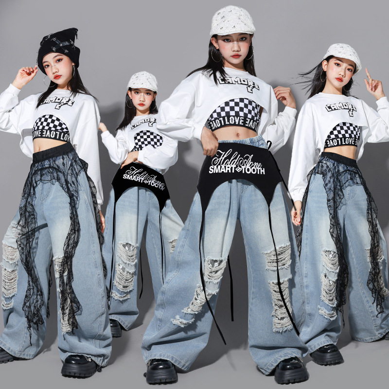 Street Fashion Kpop - Ensemble de vêtements pour filles Hip