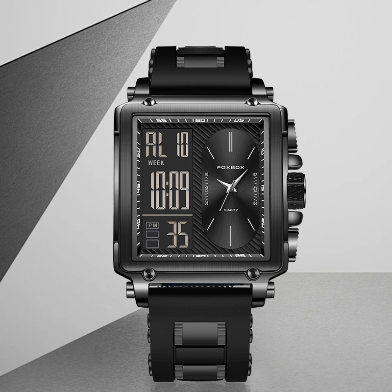 Street Fashion Week - Montre électronique FOXBOX pour homme, montre