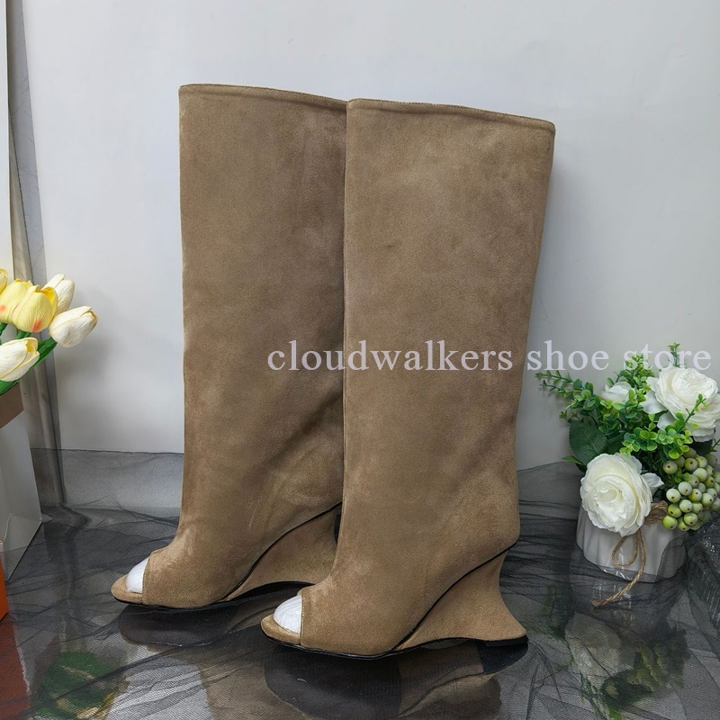 Street Fashion Walking - Nouveau Peep Toe daim talon étrange