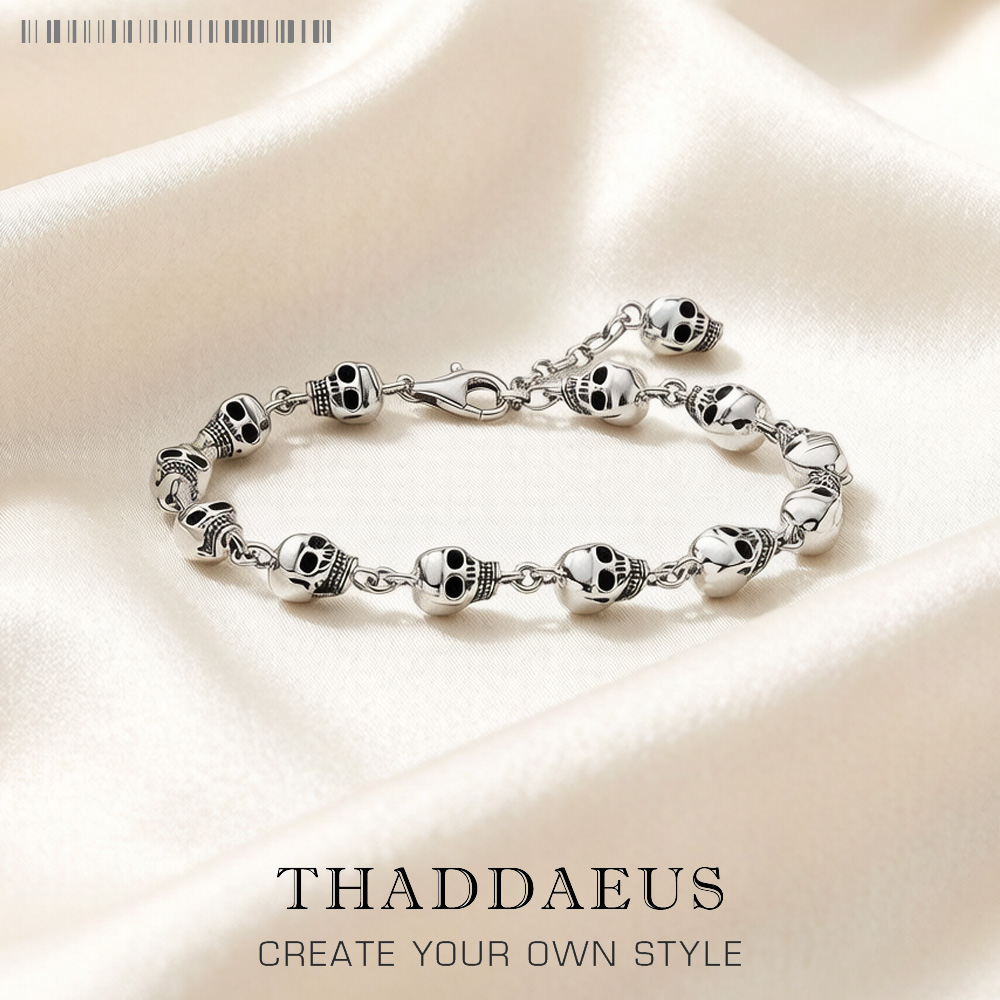Street Fashion Europe - Bracelets Punk en argent Sterling 925