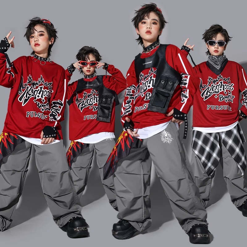 Street Fashion Kpop - Sweat-shirt K-pop pour garçons, gilet à