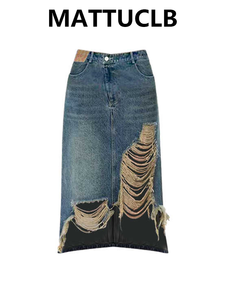 Street Fashion Kpop - Jupe mi-longue pour femmes des années