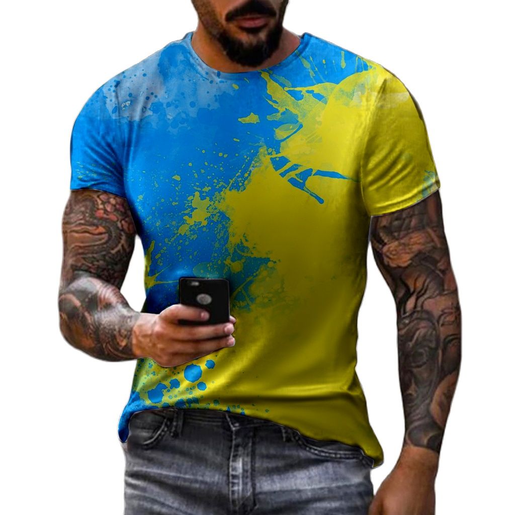 Street Fashion Graffiti - T-shirt manches courtes col rond homme,