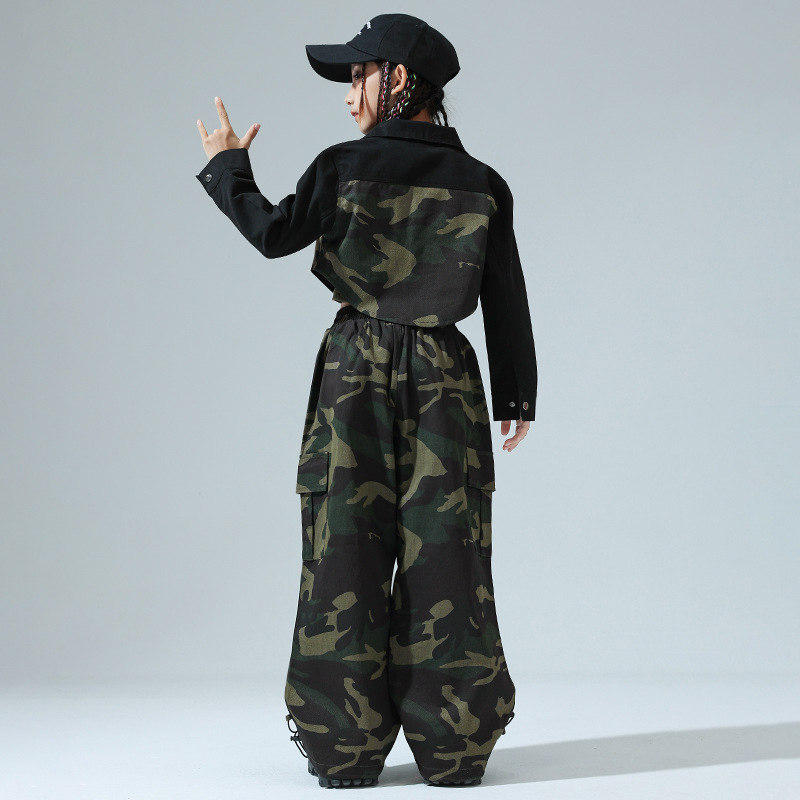 Street Fashion Kpop - Costume de camouflage Hip Hop pour