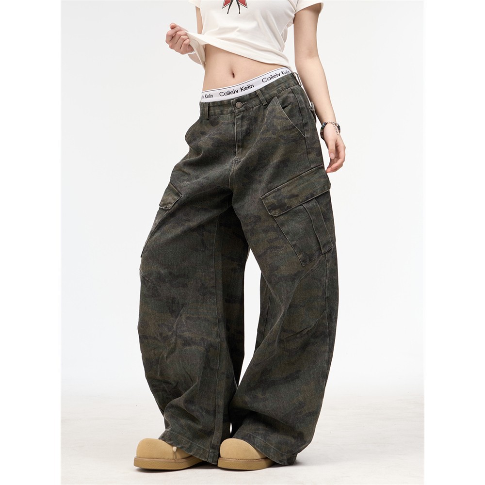 Street Fashion Style - Pantalon de travail camouflage unisexe, style