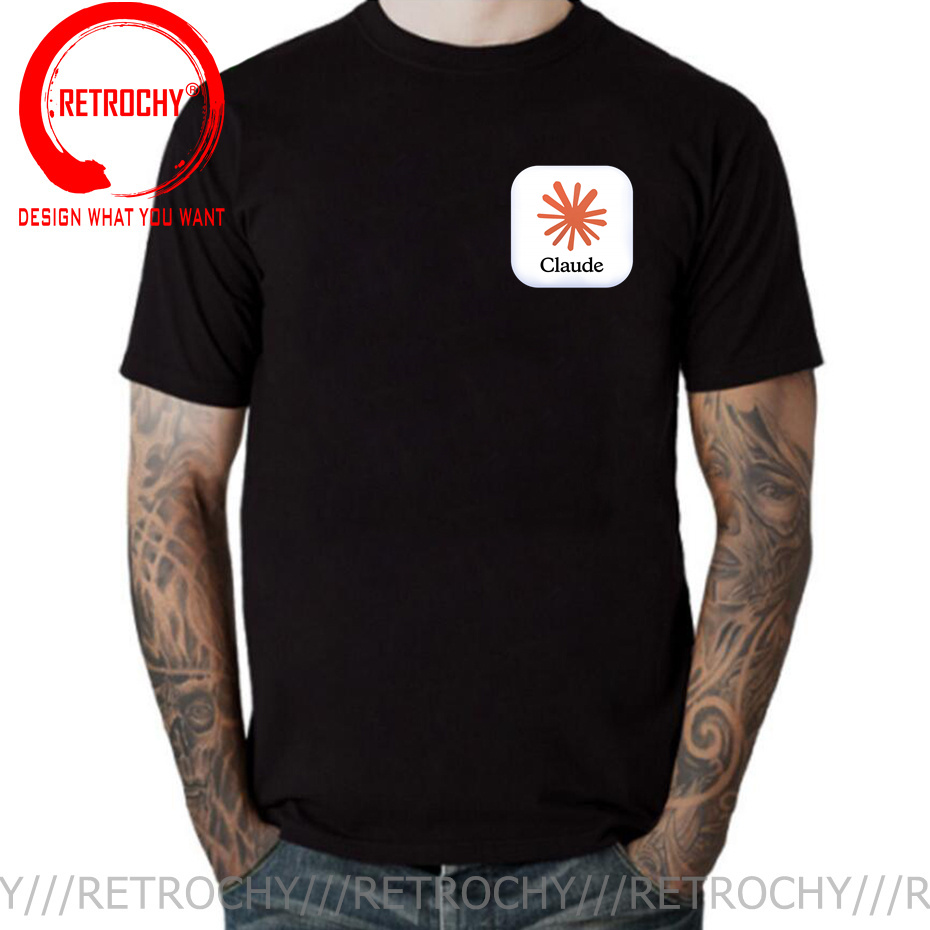 Street Fashion Brand Logo - T-shirt Claude AI Logo pour Homme