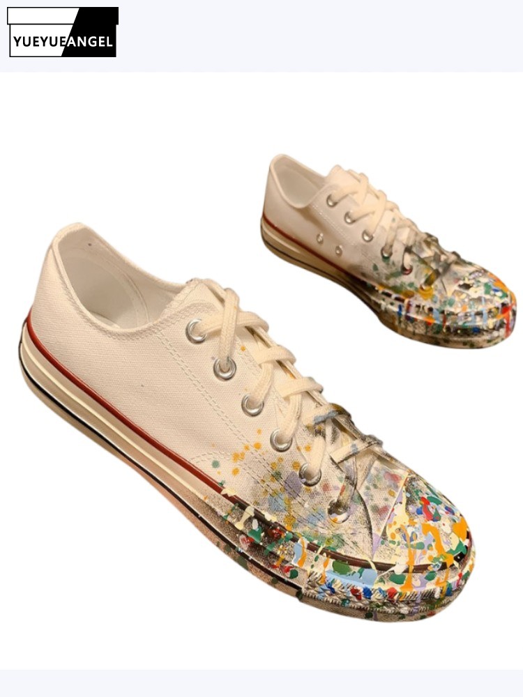 Street Fashion Lady - Nouvelles Chaussures Décontractées Blanches en Toile