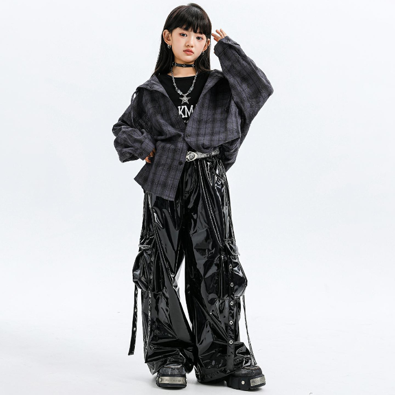 Street Fashion Kpop - Costumes de danse Jazz pour filles,