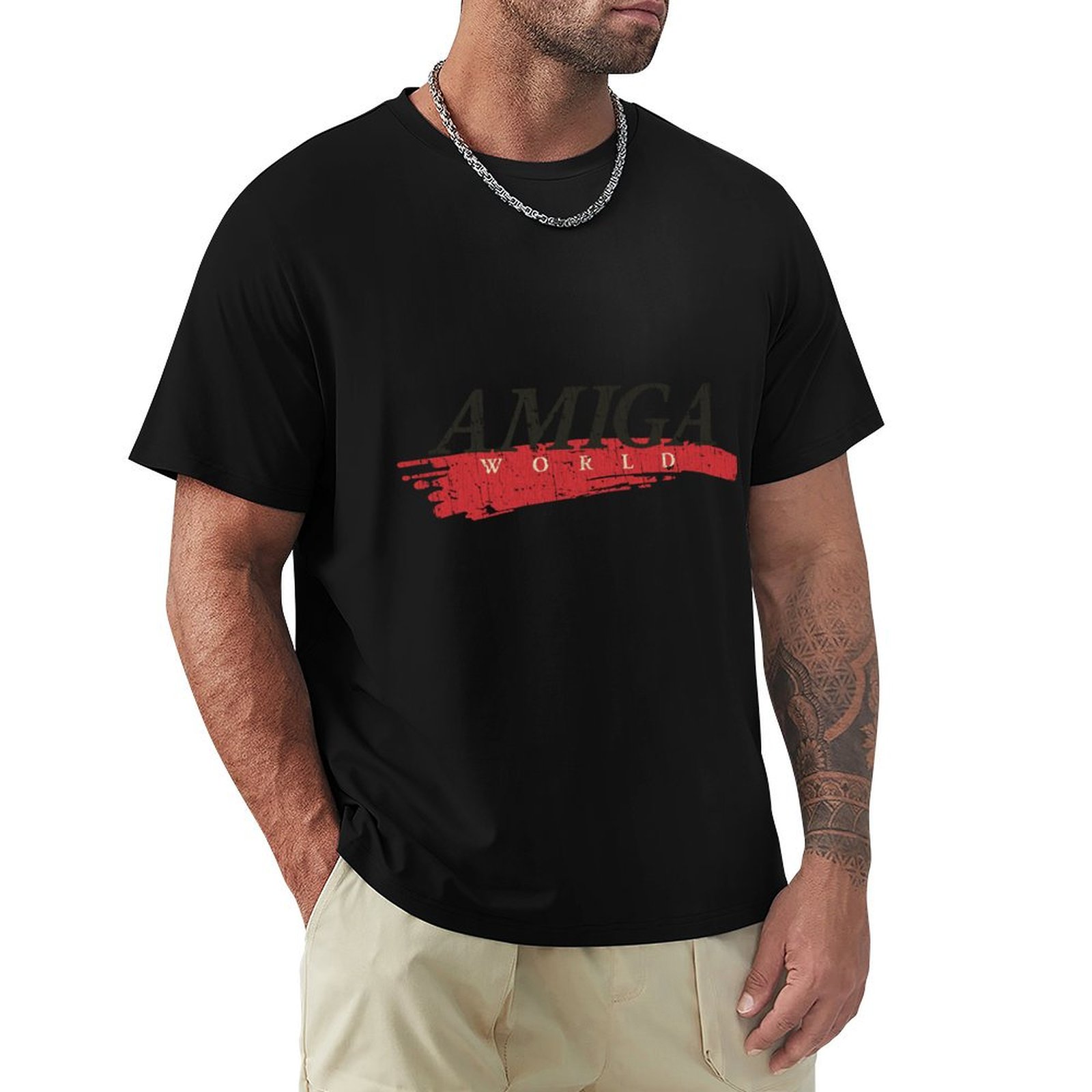 Street Fashion Magazines - T-Shirt Amiga World Magazine 1985, mode
