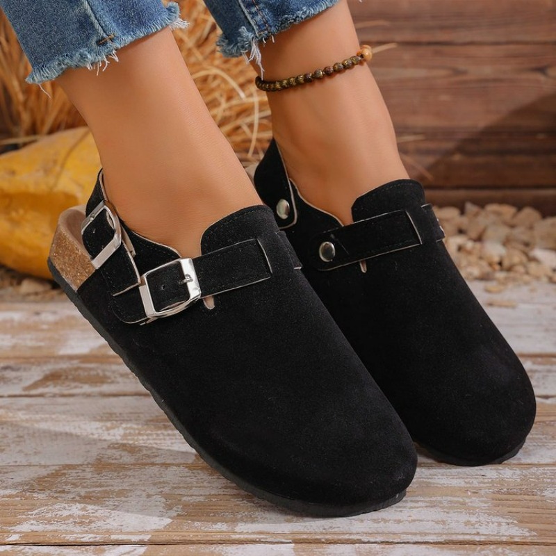 Street Fashion Lady - 2026 Crestar Mules en daim pour