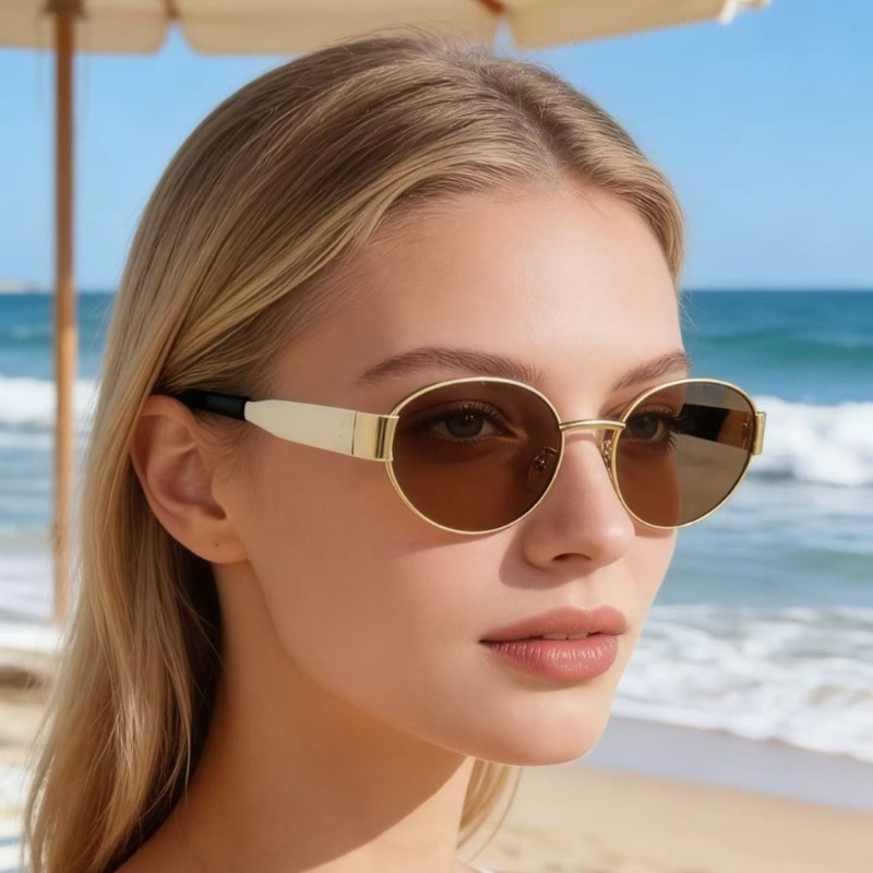 Lunettes de soleil ovales en m - Street Fashion Photoshoot avis et prix