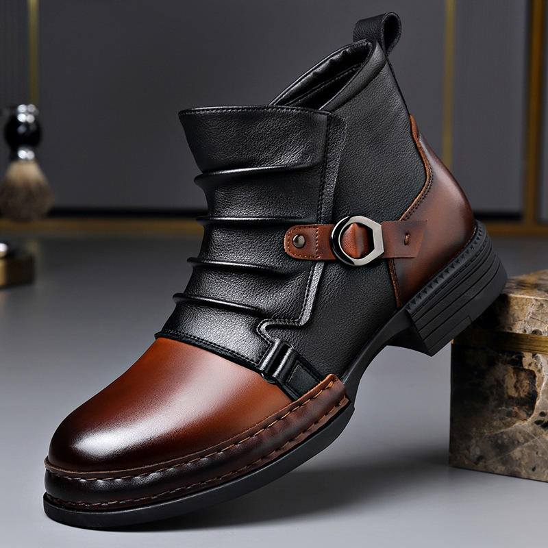 Bottes de moto rétro pour homm - Street Fashion Designer avis et prix