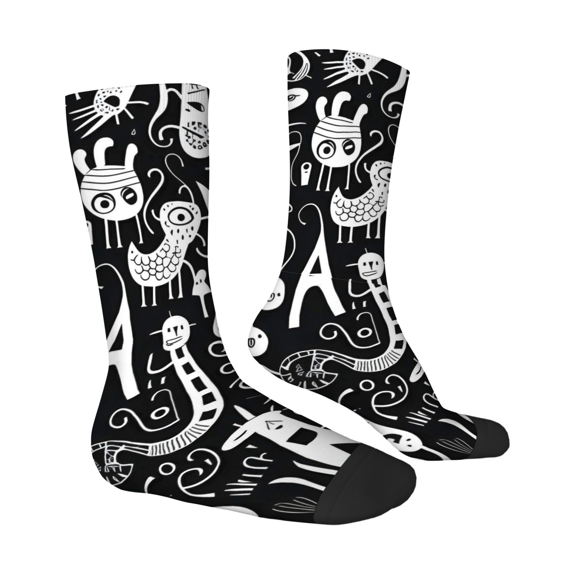 Chaussettes pour hommes à moti - Street Fashion Graffiti avis et prix