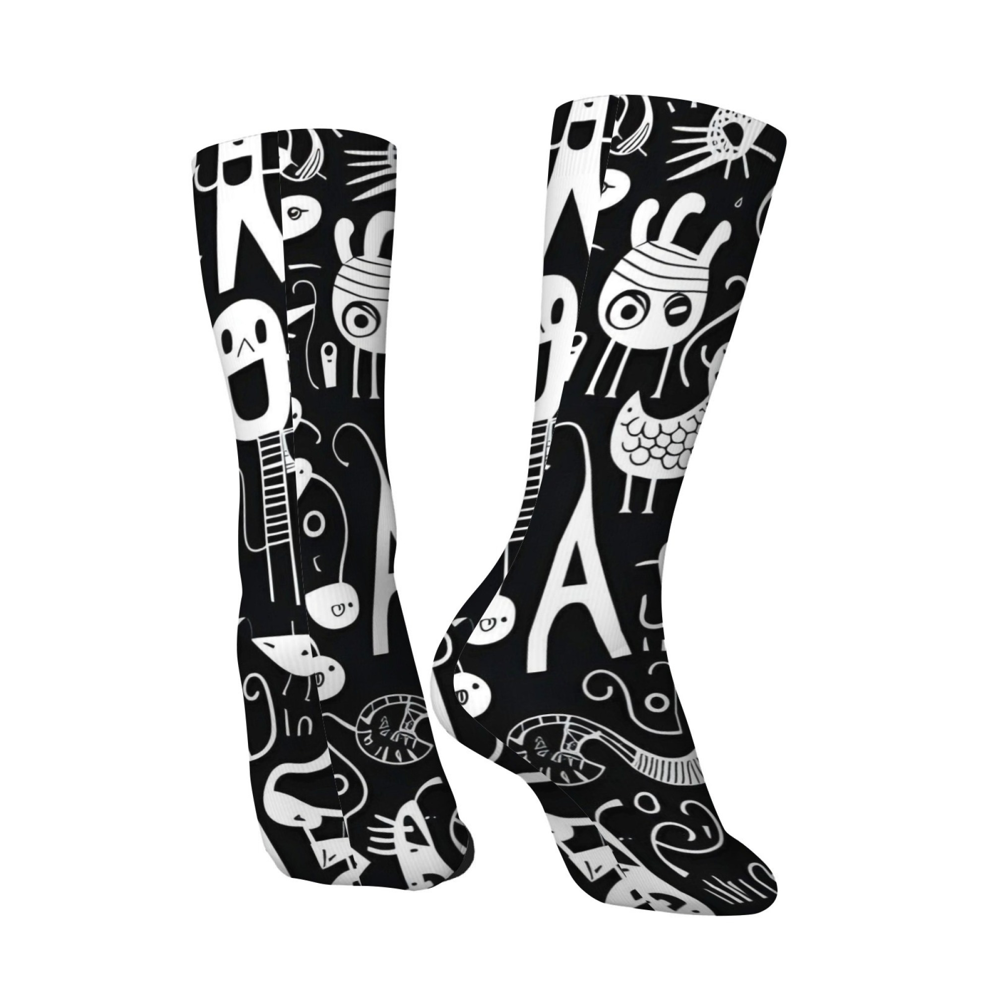Chaussettes pour hommes à moti - Street Fashion Graffiti avis et prix