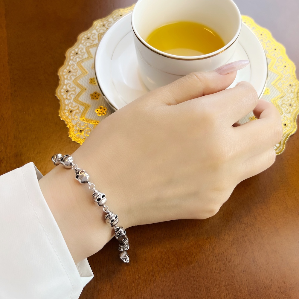 Bracelets Punk en argent Sterl - Street Fashion Europe avis et prix