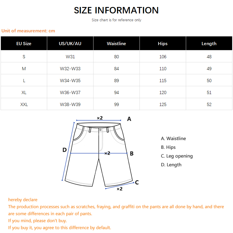 Shorts en jean pour homme styl - Street Fashion Baggy avis et prix