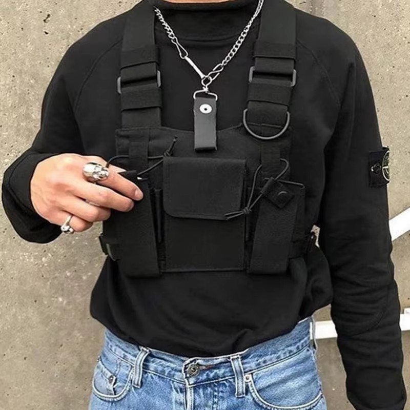 Sac de poitrine tactique fonct - Street Fashion Baggy avis et prix