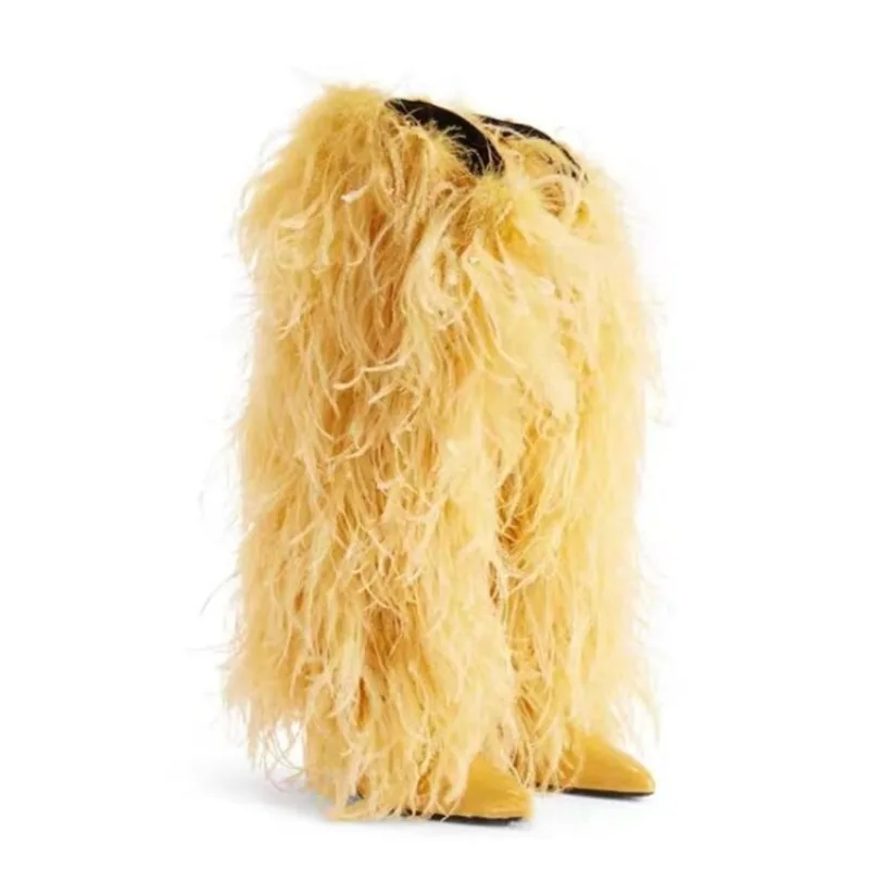 Bottes hautes en peluche de co - Street Fashion Magazines avis et prix