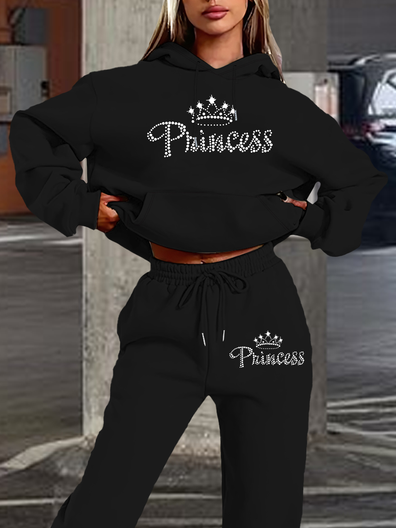 Ensemble sweat à capuche et pa - Street Fashion Lady avis et prix