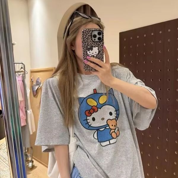 T-shirt imprimé Hello Kitty à  - Street Fashion Designer avis et prix