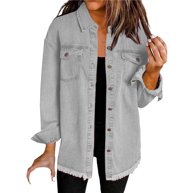 Veste Chemise en Jean Délavé p - Street Fashion Europe avis et prix