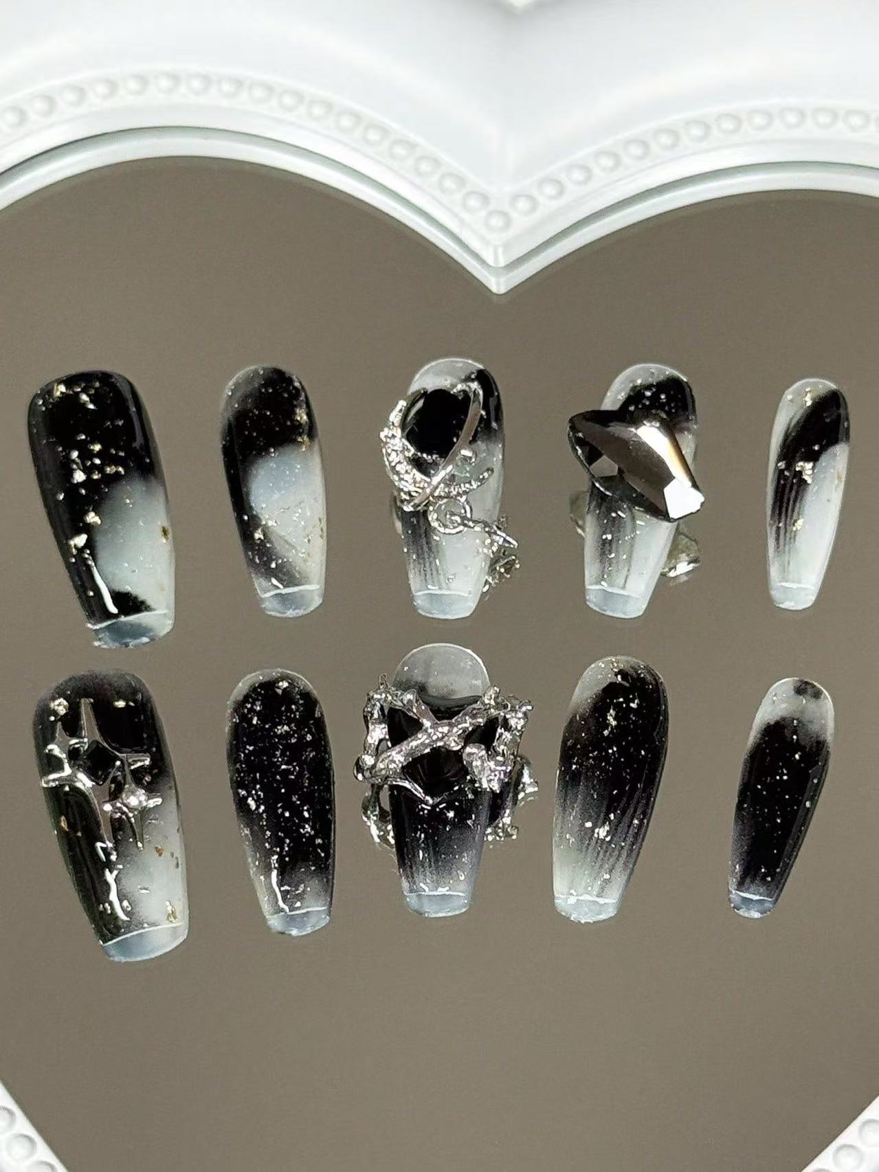 10 faux ongles longs trapézoïd - Street Fashion Photoshoot avis et prix