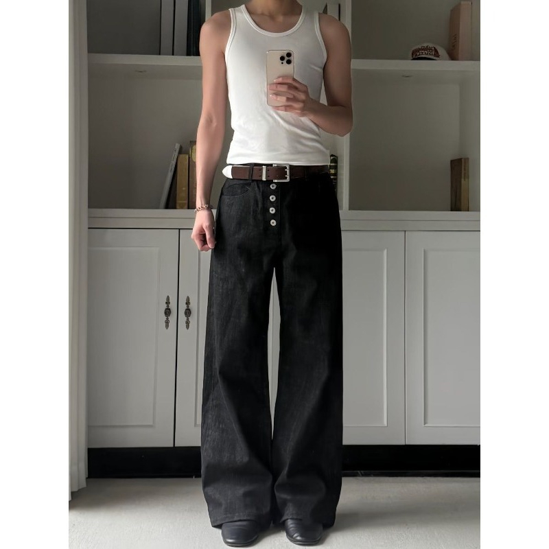 Jeans pour hommes Harajuku été - Street Fashion Graffiti avis et prix