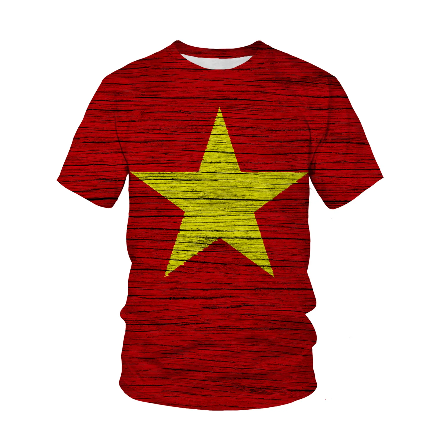 T-shirt imprimé 3D motif drape - Street Fashion In Vietnam avis et prix